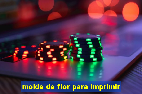 molde de flor para imprimir